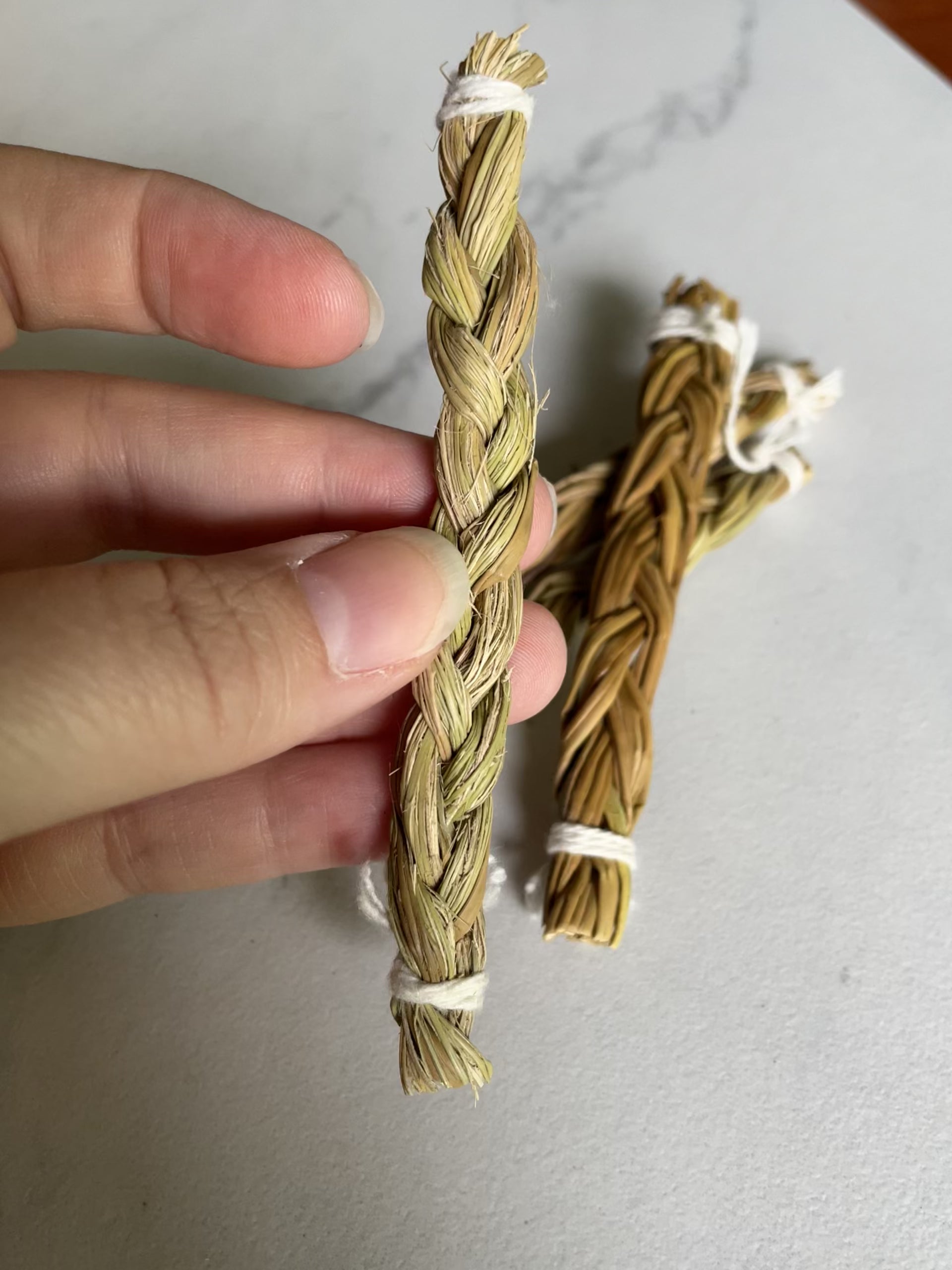 Sweet grass braid (Hierochloe odorata), also called vanilla grass